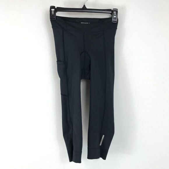 REI Co-op Junction Padded Cycling 3/4 Tights Women's XS Black Stretch Outdoor - Picture 1 of 12
